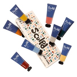 Sculpd Earth Tones Thick Acrylic Paint Set - Professional Acrylic Paint Tubes Set of 8 x 22ml Non Toxic Paint for Wood, Air Dry Clay, Pottery, Canvas, Craft, Fabric, Rocks - Heavy Body Vibrant Colors