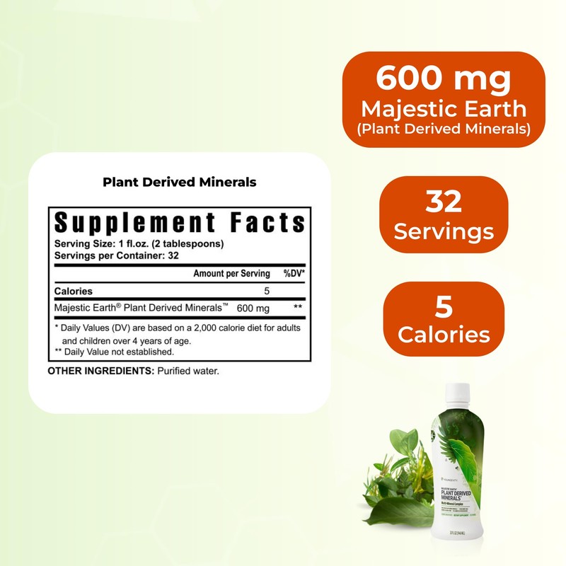 Youngevity Plant Derived Minerals Multi-Mineral Complex | Made from Humic