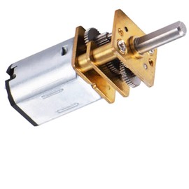 12V 1000RPM Micro DC Gear Speed Reduction Motor with Full Metal Gearbox Motor GA12-N20 3mm Shaft for Robot Models, RC Cars, DIY Toys, Pack of 1, Silver