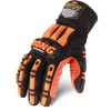 Ironclad Mechanics Gloves, Black/Orange, XL, PR