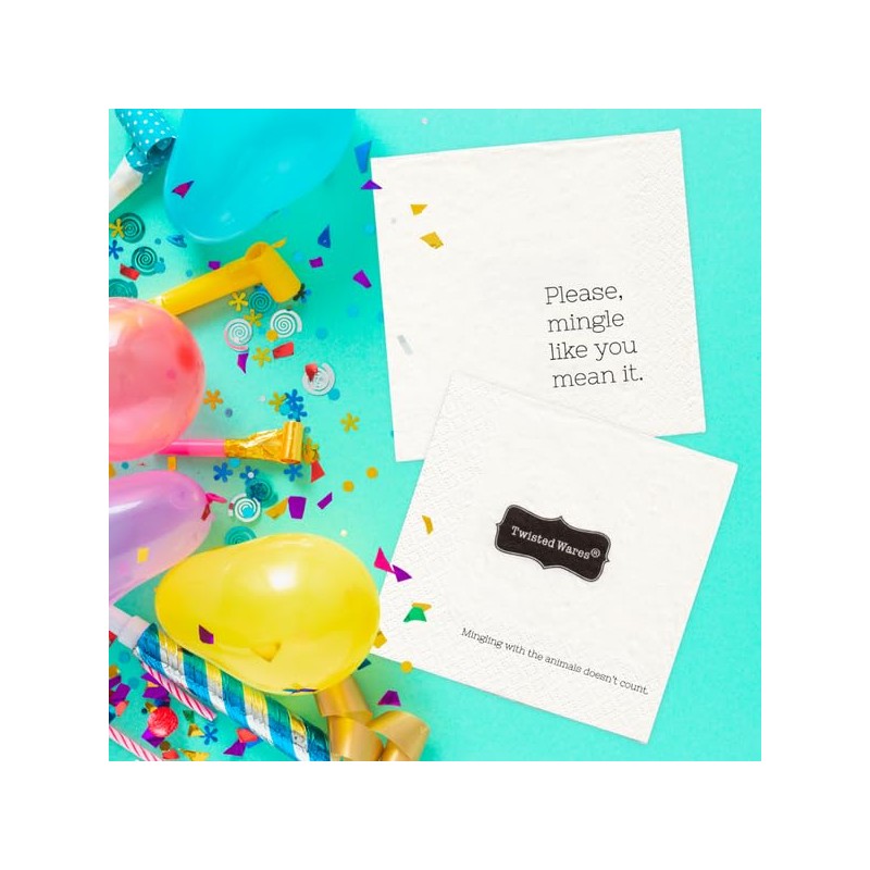 Twisted Wares - Funny Cocktail Napkins - Perfect for any