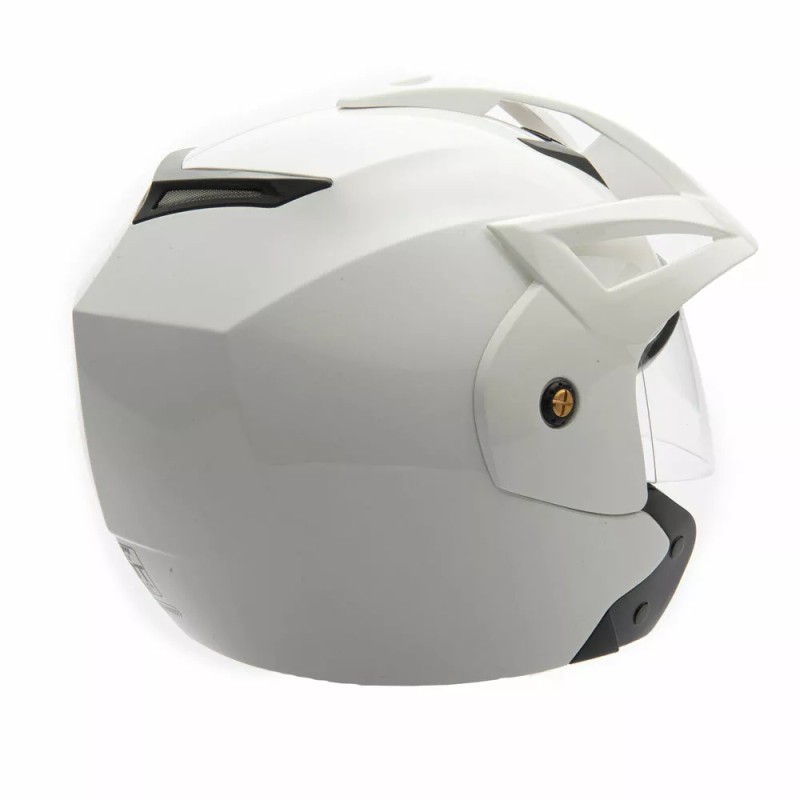MMG Motorcycle Scooter Open Face Helmet Crux Flip Up Visor