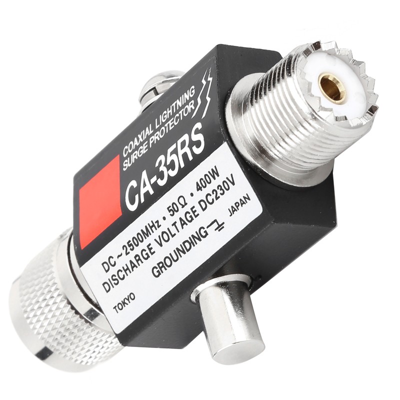 Walkie Talkie Antenna Arrestor Radio Repeater AntiThunder Antenna Surge Protector(CA35RS(MM