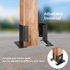 Post Holder, Pack of 2 Screw-On Sleeves, 90 mm Deck