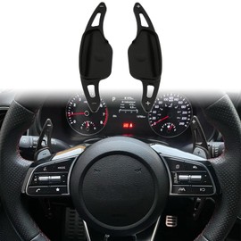 sumaikeji Aluminum Alloy Car Steering Wheel Shift Paddle Extension Sticker for Kia Sportage(2020-2022)/Sorento Hybrid (2021-2025)/Forte GT(2020-2024)/Carnival Hybrid(2025) (Blue)