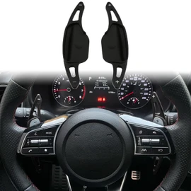 sumaikeji Aluminum Alloy Car Steering Wheel Shift Paddle Extension Sticker for Kia Sportage(2020-2022)/Sorento Hybrid (2021-2025)/Forte GT(2020-2024)/Carnival Hybrid(2025) (Blue)