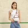 Telena - Riñonera para mujer, bandolera de piel vegana con