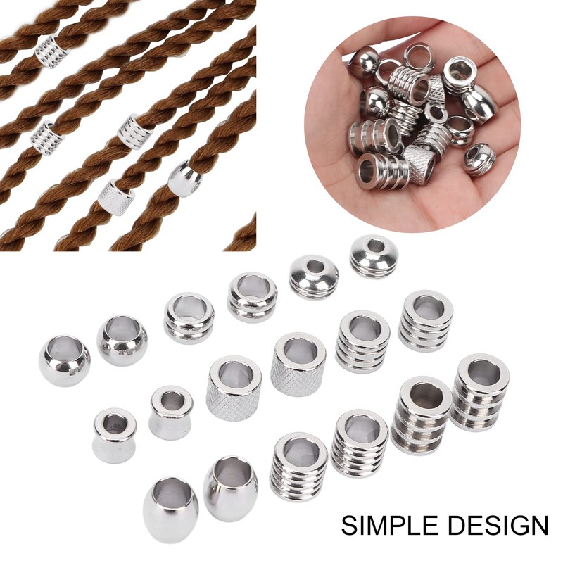 18pcs Beard Beads for Men, Viking Beard Beads, Viking Hair
