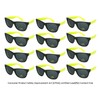 Edge I-Wear 12 Pack 80’s Style Adult Neon Party Sunglasses