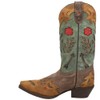 Laredo Womens Miss Kate Floral Tooled Inlay Snip Toe Casual