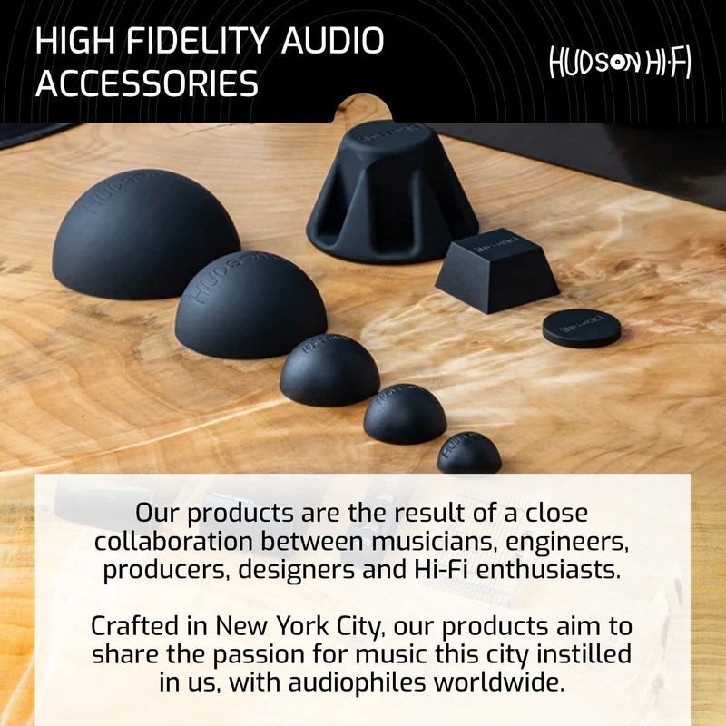 Silicone Speaker Isolation Feet (4-Pack, 1") – Non-Skid Adhesive Pads