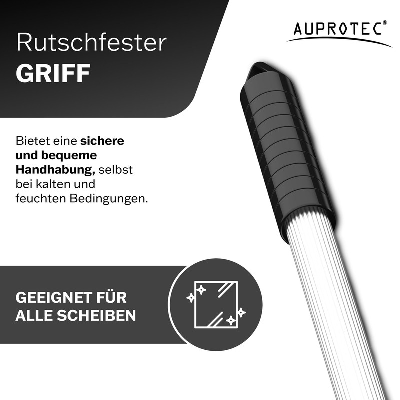 AUPROTEC Ice Scraper, Telescopic, Ultra-Light, with Brass Blade, Pink Blue,