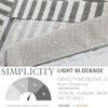 jinchan Linen Striped Valance for Windows 18 Inch Blackout Drapes