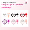 SAVILAND Solid Builder Nail Gel: 6 Colors Non-Sticky 3D Nail