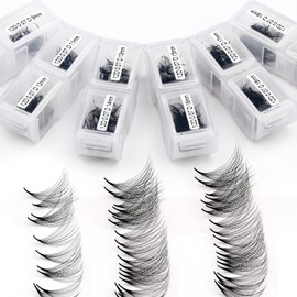 12D Premade Fans Eyelash Extensions 1200PCS Pre Made Fans Lashes 0.07mm C Curl Mixed Tray 9-20mm Handmade Loose Volume Lash Extension Premade Lash Fans (1200-12D-0.07-C-920)