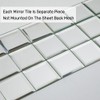 Soulscrafts 80 Pcs Beveled Mirror Tile, 3x3 Inch Mirror Square