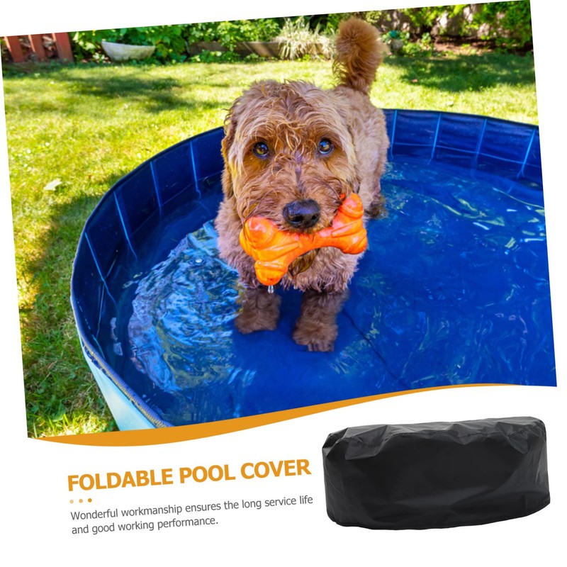 NOLITOY Outdoor Foldable Pool Cover for Round Pools Pet Swimming