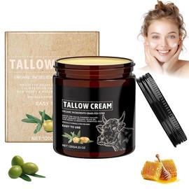 Beef Tallow, Beef Tallow Organic, Beef Tallow Grass Fed Organic, Tallow Cream Organic, Skin Care, Moisturising, Nourishing, Moisturising Skin Care Cream for Dry Skin (Standard)
