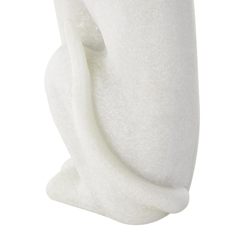 Deco 79 Polystone Dog Decorative Sculpture Sitting Home Decor Statue