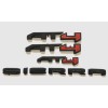 GMC Matte Black Red AT4/AT4HD Emblem Sierra Fit 2019-2023 GMC