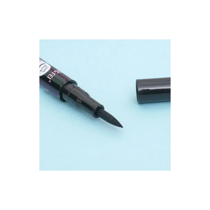 Delineador 36h Para Ojo Plumón Negro Maquillaje 6 Piezas