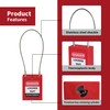 HiLKCO Lockout Tagout Safety Padlock Set Steel Cable Shackle with