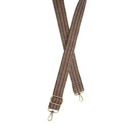 Joy Susan Women's Fashon Crossbody Purse Replacement Strap - 1.5 Inch Wide Multi Eyelash Trim Woven Guitar Strap