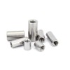 BOZONLI M10 Round Connector Nuts, Female Thread Rod Studding Stainless