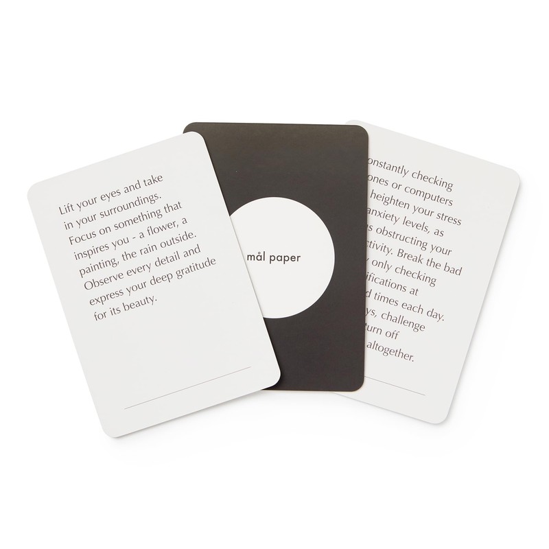 Mal Paper Mindfulness Meditation Card Deck - 52 Pack |