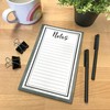 Teacher Created Resources Modern Farmhouse Notepad, Black, White 50 Count