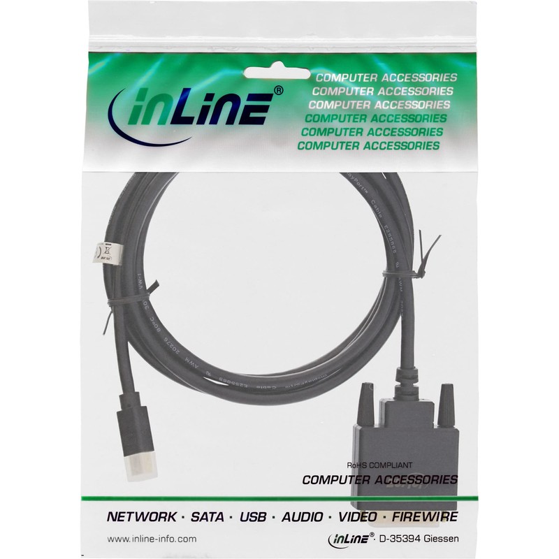 InLine® 1 m Mini Display Port Male to DVI-D (24