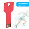 Red USB Flash Drive Aluminum Alloy Key Shape Memory U