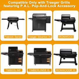 BBQ-PLUS Magnetic Plastic Tool Hooks for Pellet Grills Strong Magnet Racks Grill Accessory,Replacement Parts for Traeger BAC536,Grill Refrigerator Outdoor Hanging Kitchen Magnet Hooks,6 Pack