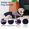 IECOii XL Dog Jumper, Turtleneck Jumper, Dog Winter Jumper, Christmas