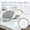 Arista Shampoo Bar Holder, Aluminium Travel Soap Case with Lid
