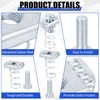 Otoolling 50 Set 3/8"-16 Spring Nut and Bolt Kit, 3/8"