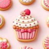 Unbranded Mini Cupcake Muffin 2'' Cookie Cutter Metal Coffee Shop
