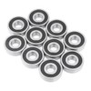 Pack of 10 6200-2RS Double Row Rubber Sealed Steel Deep