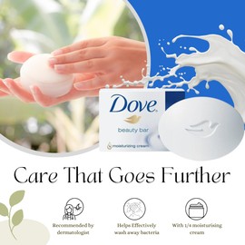 Original Beauty Soap Bars Multipack 4x90g with Portable Soap Dish Tray and Lid - Moisturising Bath Soap Bar for Soft, Smooth Skin, Gentle Body Soap for Face, Body, & Hands, Soap Bar for Daily Use
