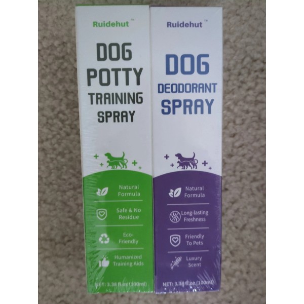 Ruidehut Dog Potty Training Spray 2 Pack 3.38 fl. oz