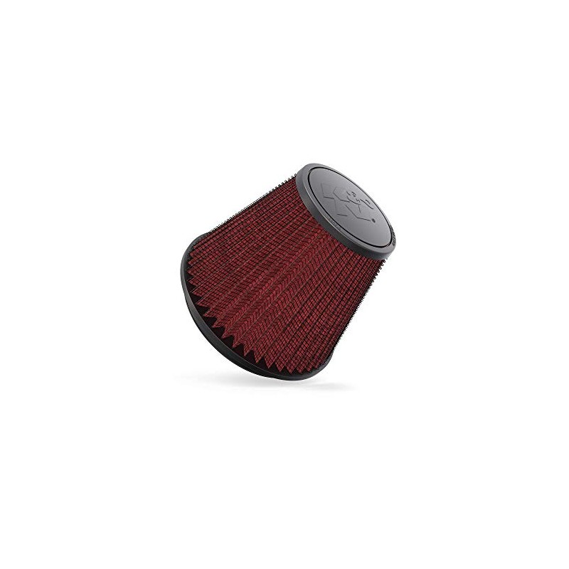 K&N High-Flow Original Lifetime Universal Clamp-On Air Filter: High Performance,