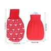 Hot Water Bottle Silicone Explosion Proof Hot Water Bag with
