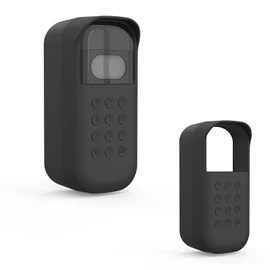 TIUIHU Silicone Cover for myQ Smart Garage Video Keypad (Black, Right)