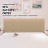 Easy-Going Stretch Bed Headboard Cover,Small Square Jacquard Headboard Slipcover, Dustproof