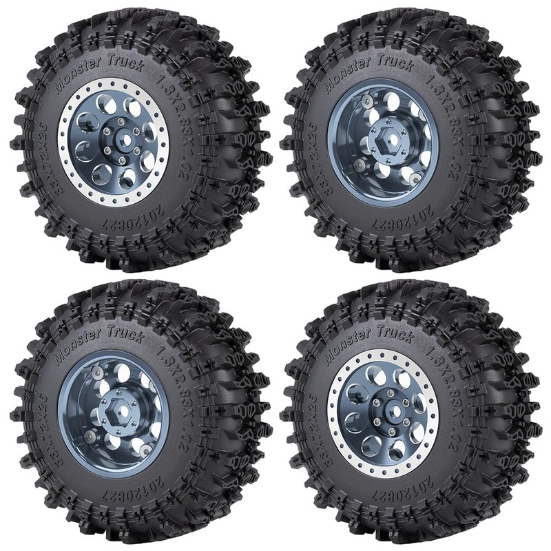 1.3" Wheel Tires Set - 72mm Soft Sticky Tires and