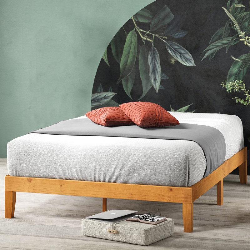 Zinus 12 Inch Solid Wood Platform Bed / No Boxspring