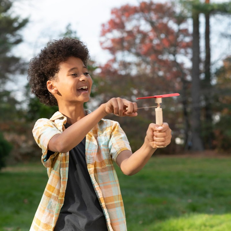 Kikkerland Huckleberry Pull Helicopter