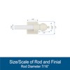 Kenney Magnetic Curtain Rod for Metal Doors/Metal Surfaces, No Drill