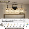 Torondo Modern Crystal Bathroom Vanity Light 4-Lights Gold Bathroom Light