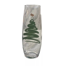 Grrenbrier -Christmas Tree Seamless Wine Glass. 9.5 Oz.